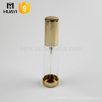 luxury aluminium cap 30ml glass tube perfume bottle